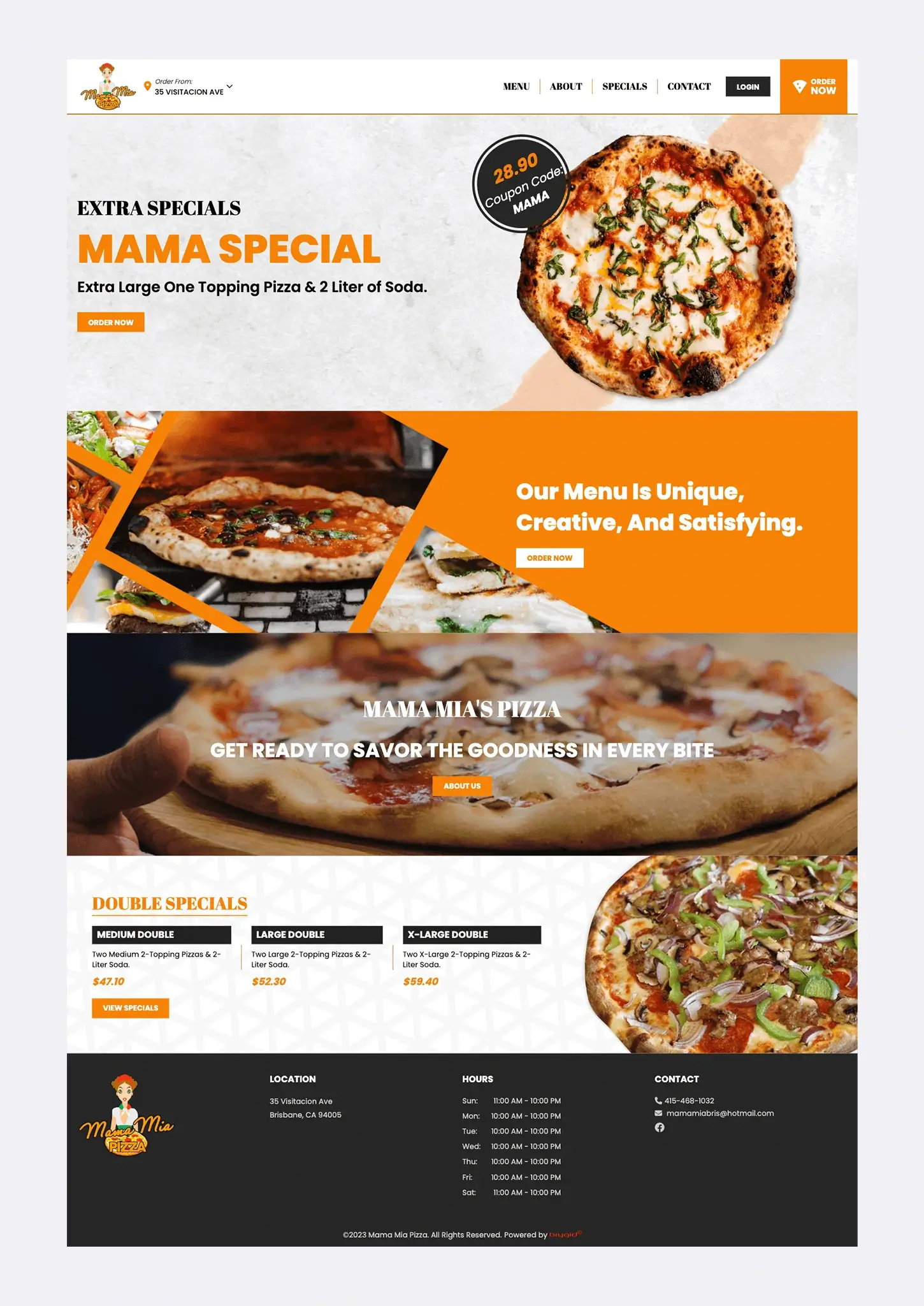 landing page